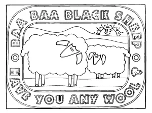 DiFranza Designs - Baa Baa Black Sheep Rug