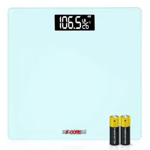 Digital Bathroom Scale - Precision Body Weight Weighing, Step-On Technology, 400 lbs. Capacity