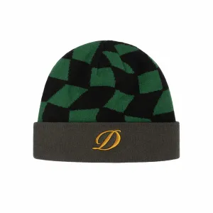 Dime D Checkered Beanie (Forest Green)