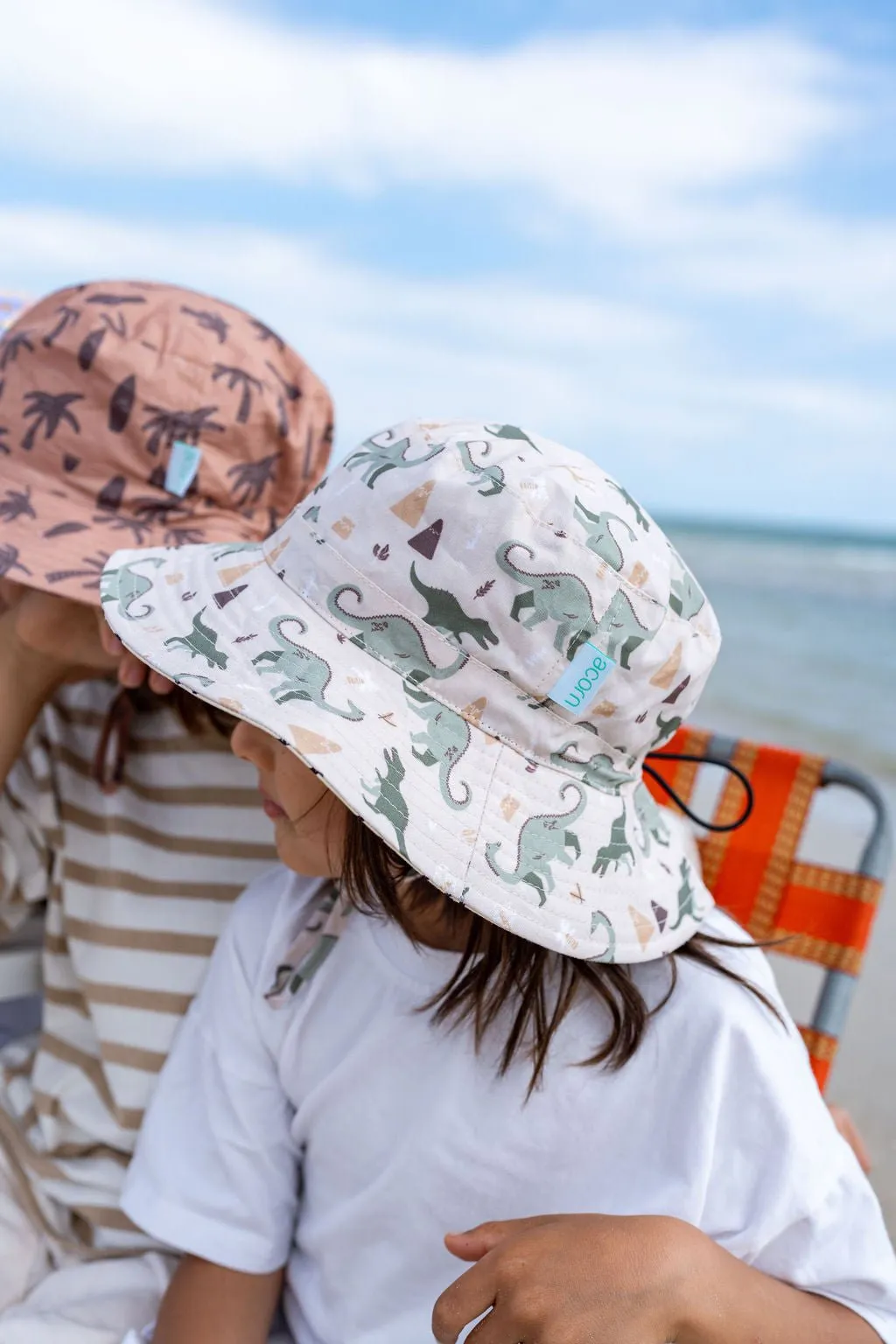 Dino Delight Wide Brim Bucket Hat