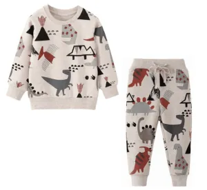 Dinosaurs Trackie Set - Soft Cotton Tracksuit