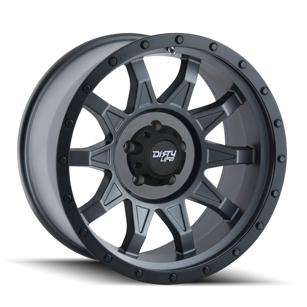 DIRTY LIFE 9301 | MATTE GUNMETAL/BLACK BEADLOCK | 6x139.7 | 17x8.5 | 6mm