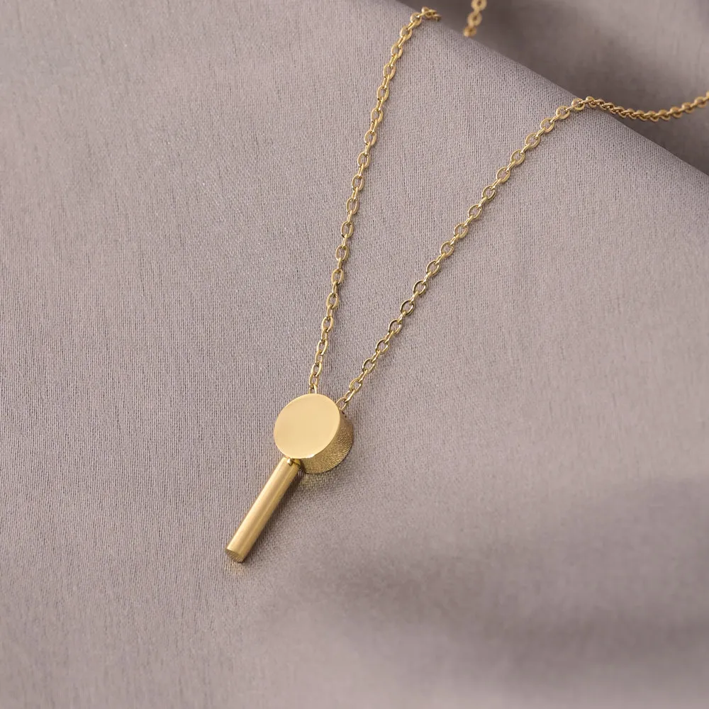 Disc Lariat Necklace