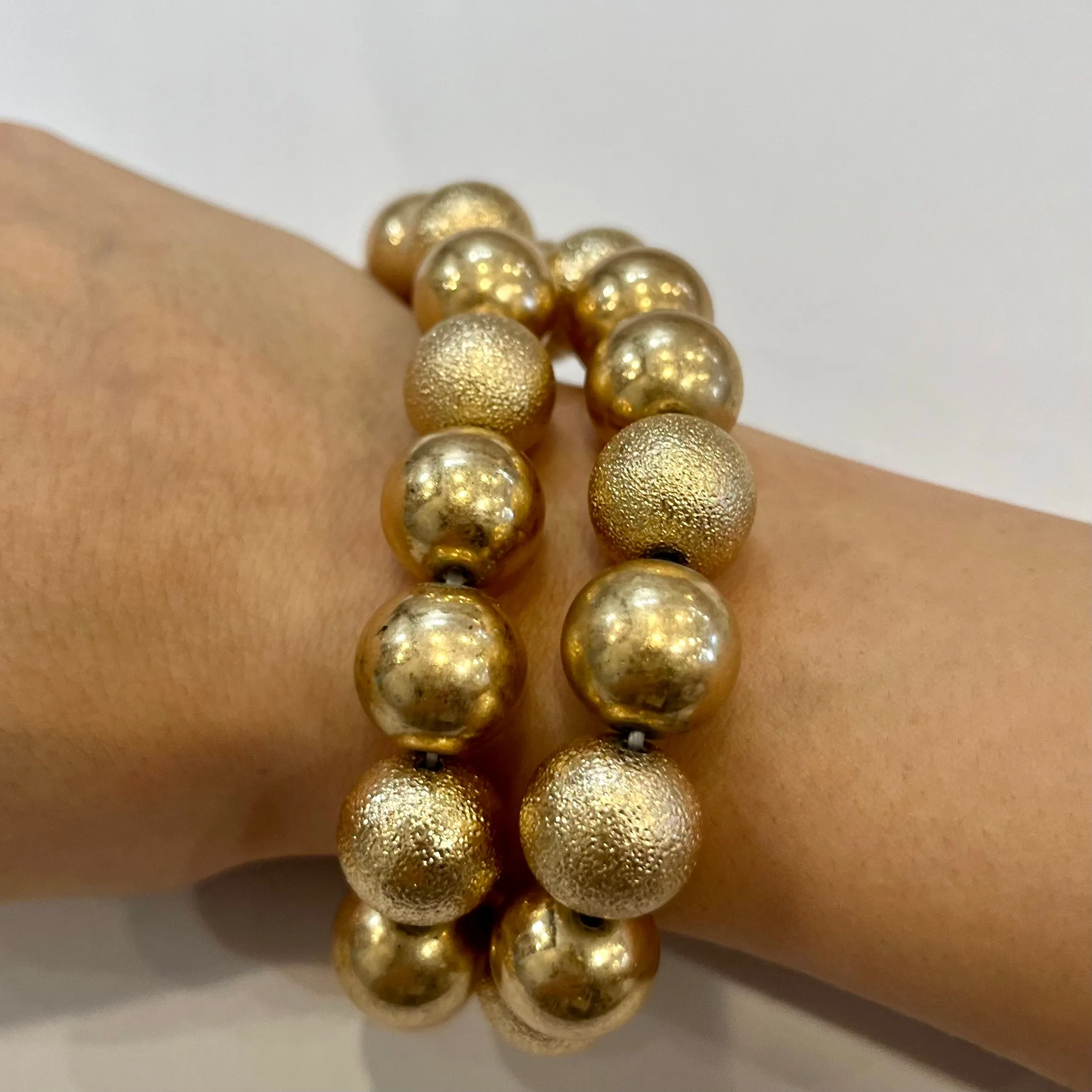 Disco Cowgirl Multi Finish Ball Bracelet