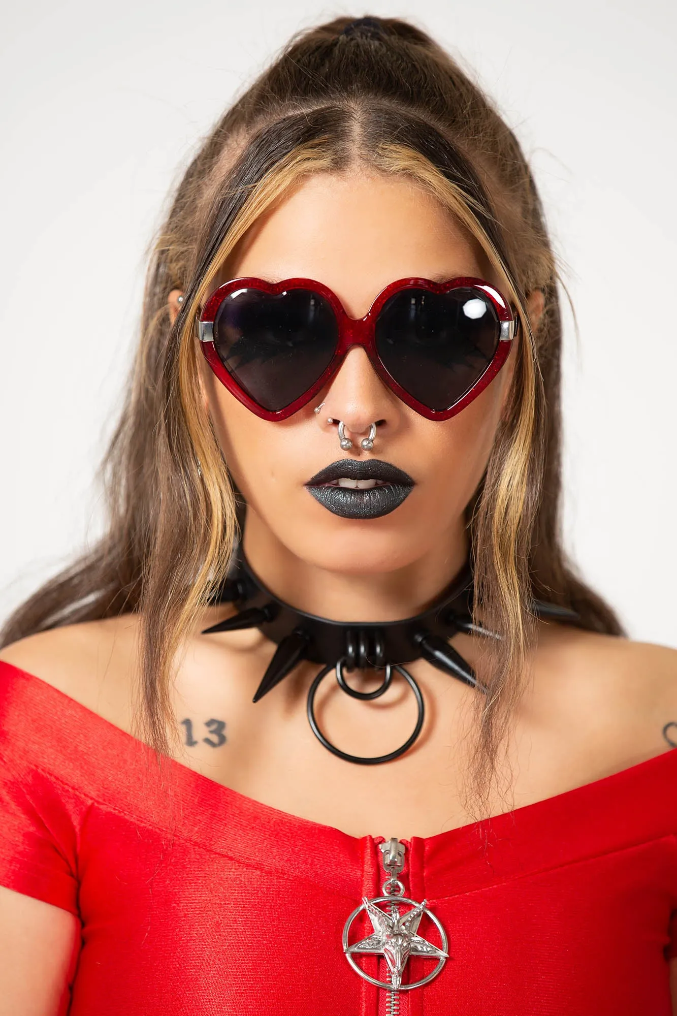 Disco Enfer Sunglasses [SCARLET]