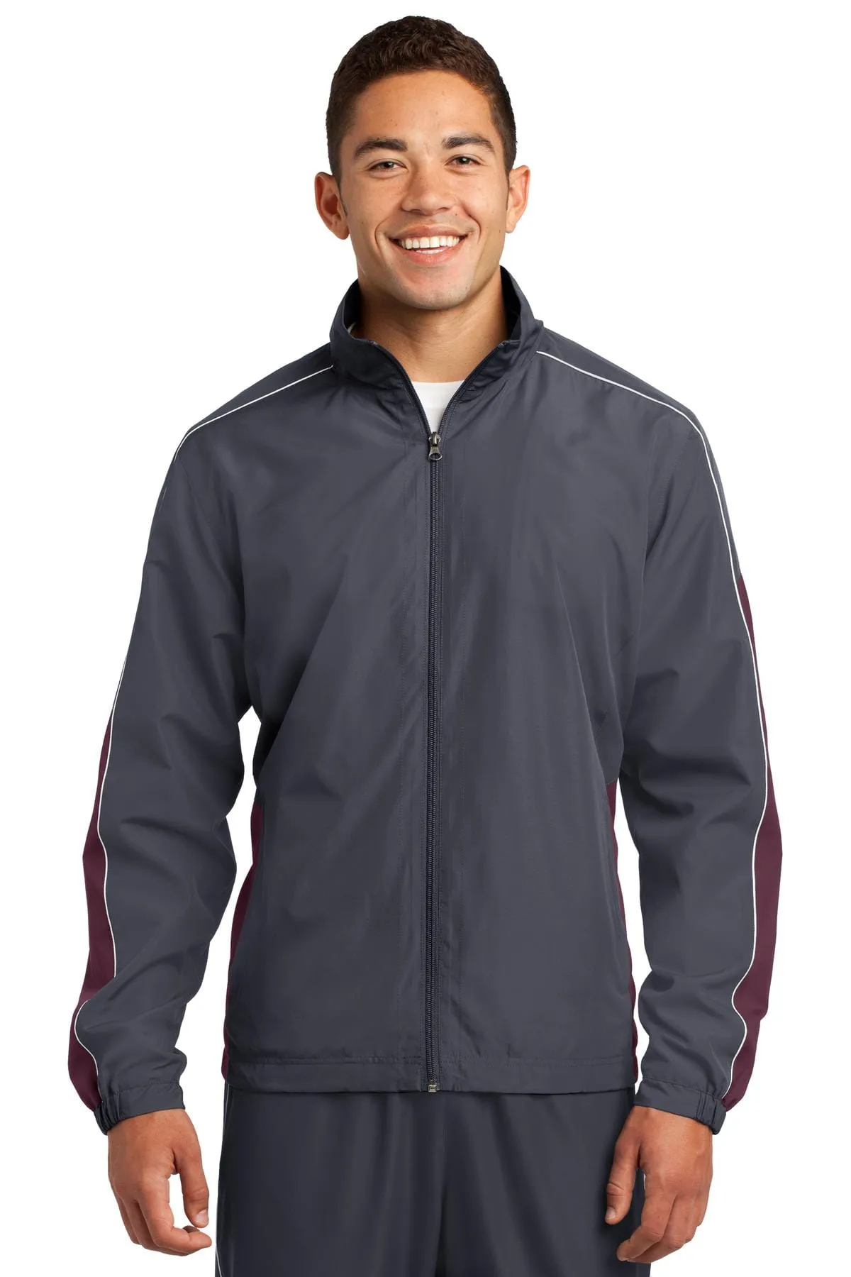 DISCONTINUED  Sport-Tek ®  Piped Colorblock Wind Jacket. JST61