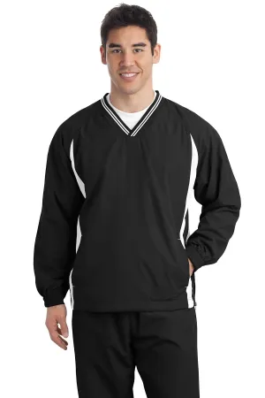 DISCONTINUED  Sport-Tek ®  Tall Tipped V-Neck Raglan Wind Shirt. TJST62