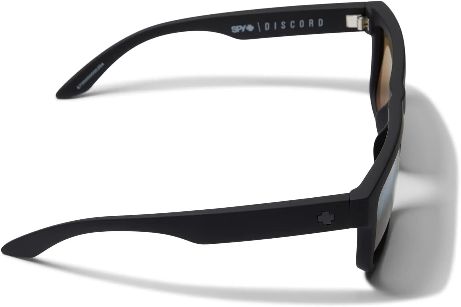 Discord Spy Optic Sunglasses in Soft Matte Black/Happy Boost Polar Black Mirror