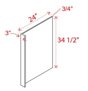 Dishwasher Panel - Shaker Slim