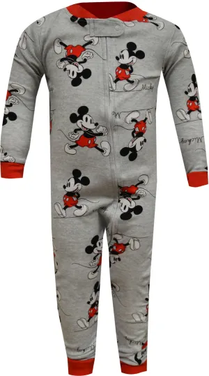 Disney Baby Classic Mickey Mouse Infant Cotton One Piece Sleeper