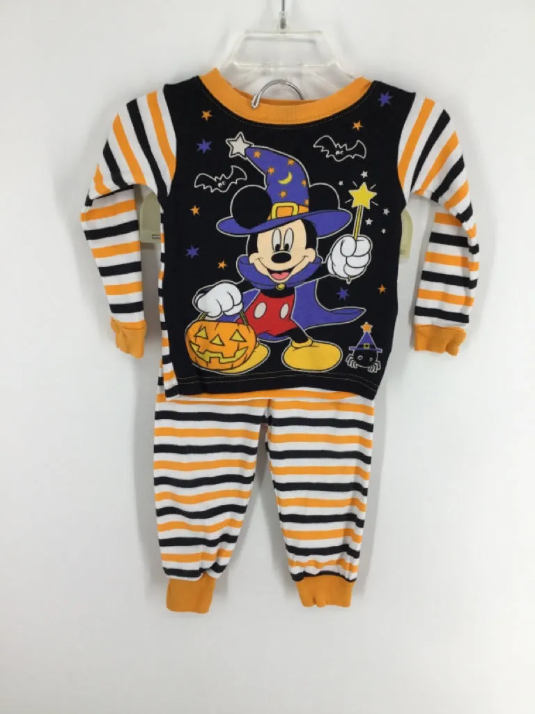 Disney Child Size 18 Months Black Halloween Pajamas