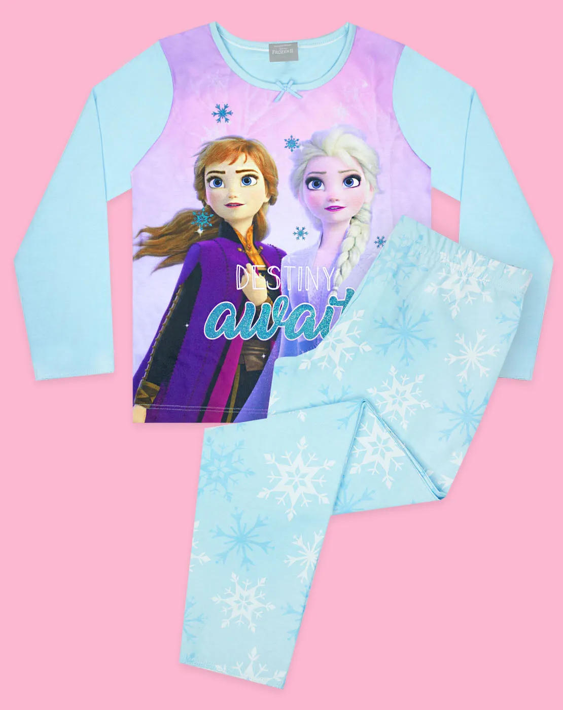 Disney Frozen 2 Elsa And Anna "Destiny Awaits" Girls Pyjamas