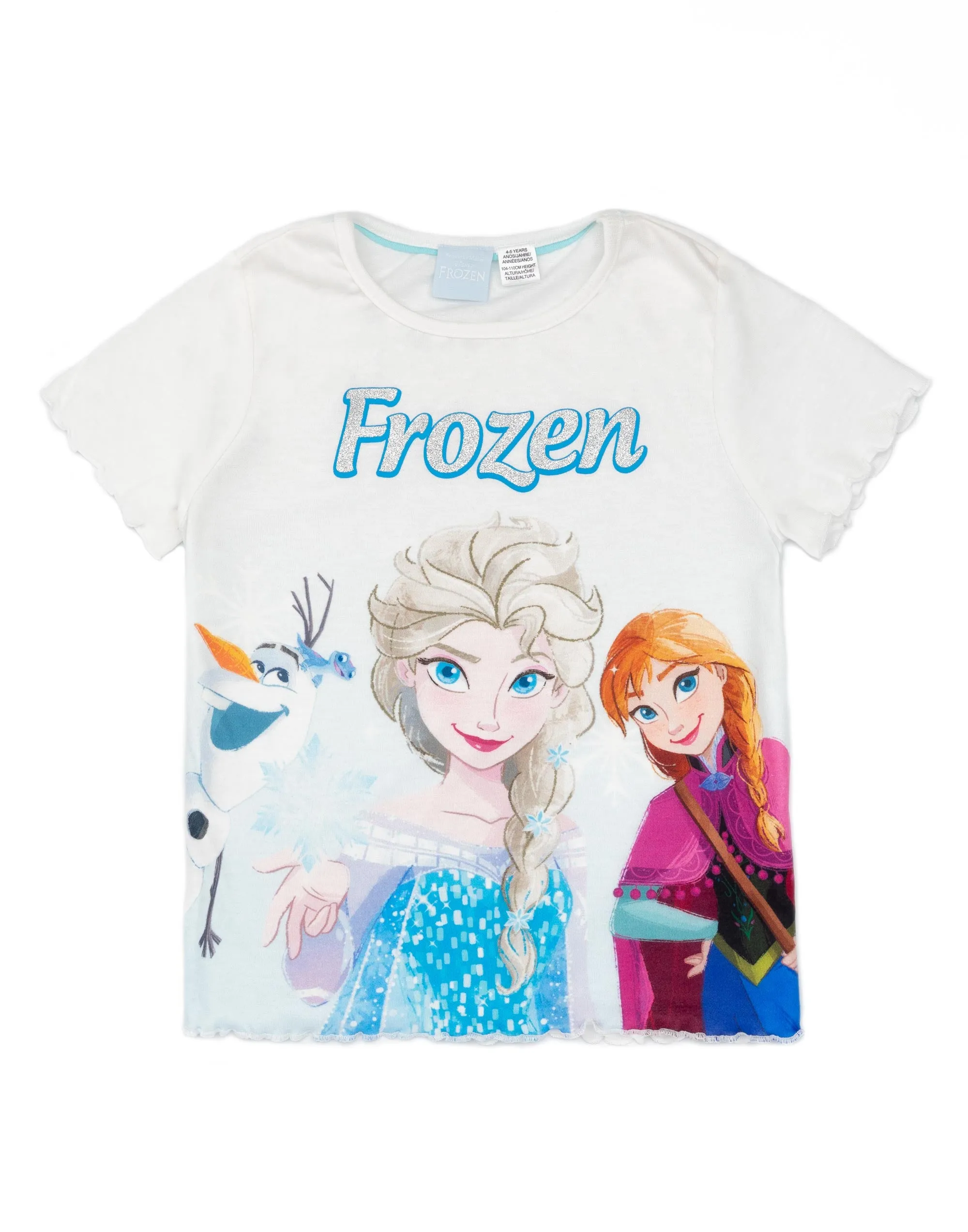 Disney Frozen Girls T-Shirt and Shorts Pyjama Set