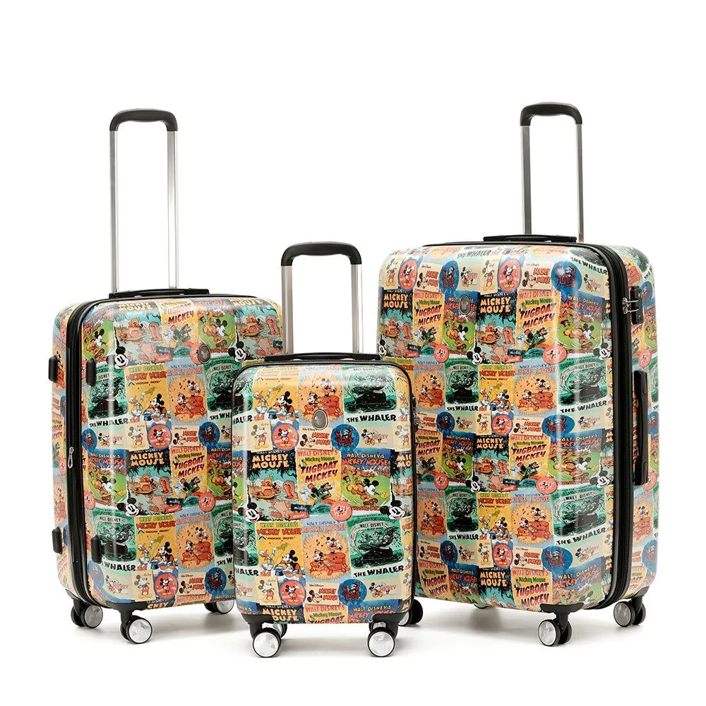 DISNEY MICKEY COMIC Luggage Set of 3