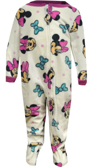 Disney Minnie Mouse Footie Infant Blanket Sleeper Pajamas