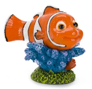 Disney Nemo On Coral Aquarium Statue Blue, Green, Orange