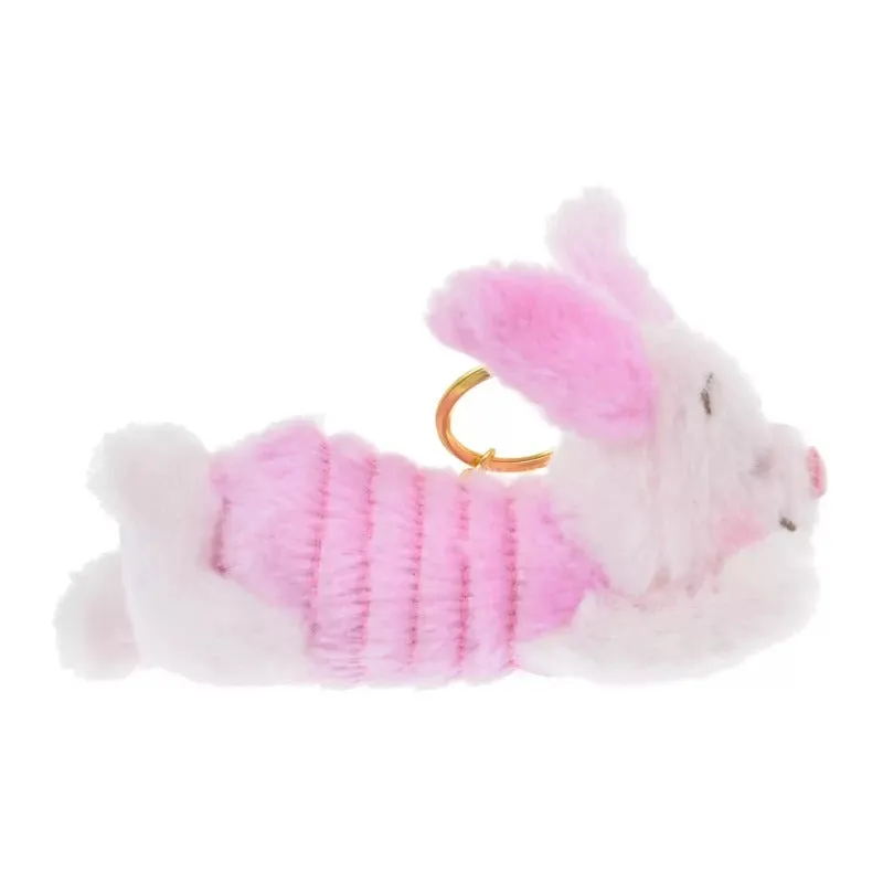 Disney Plush Keychain - Piglet / Gororin Relaxing