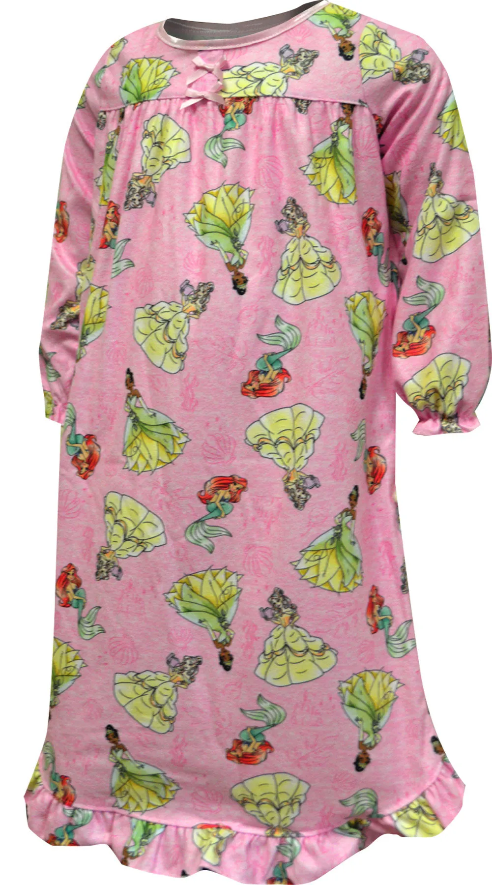 Disney Princess Favorites Traditional Pink Flannel Toddler Nightgown