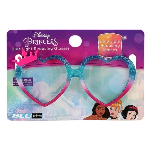 Disney Princess Heart Frame with Crown Blue Light Blocking Glasses