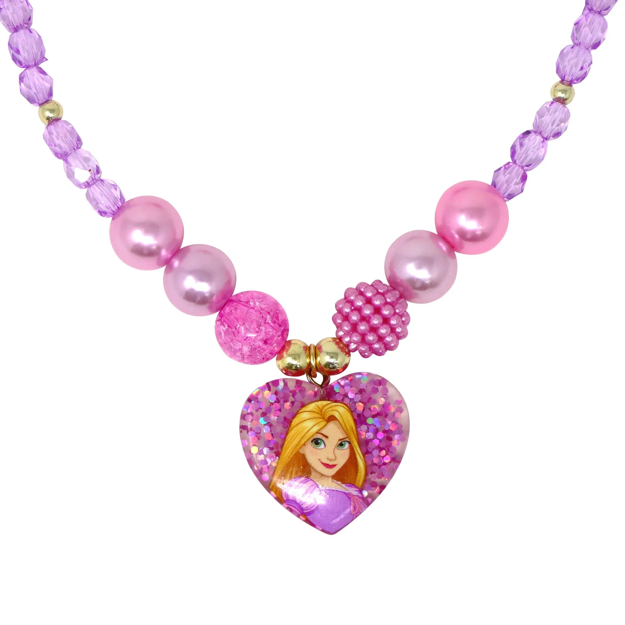 Disney Princess Rapunzel Necklace & Bracelet Set