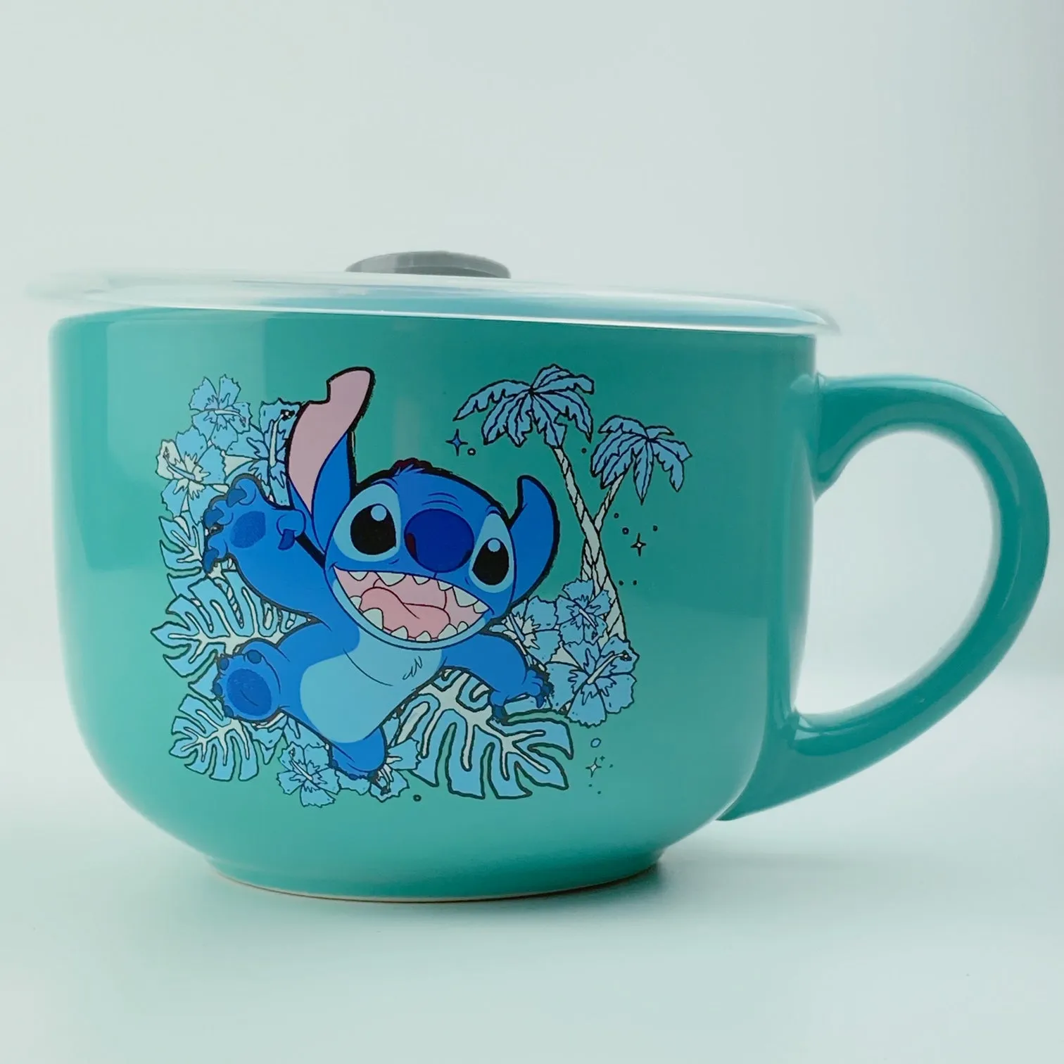 Disney Stitch Ceramic Soup Mug with Pressure Release Lid 24 OZ