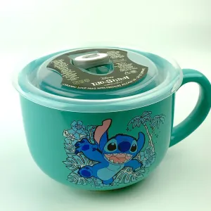 Disney Stitch Ceramic Soup Mug with Pressure Release Lid 24 OZ