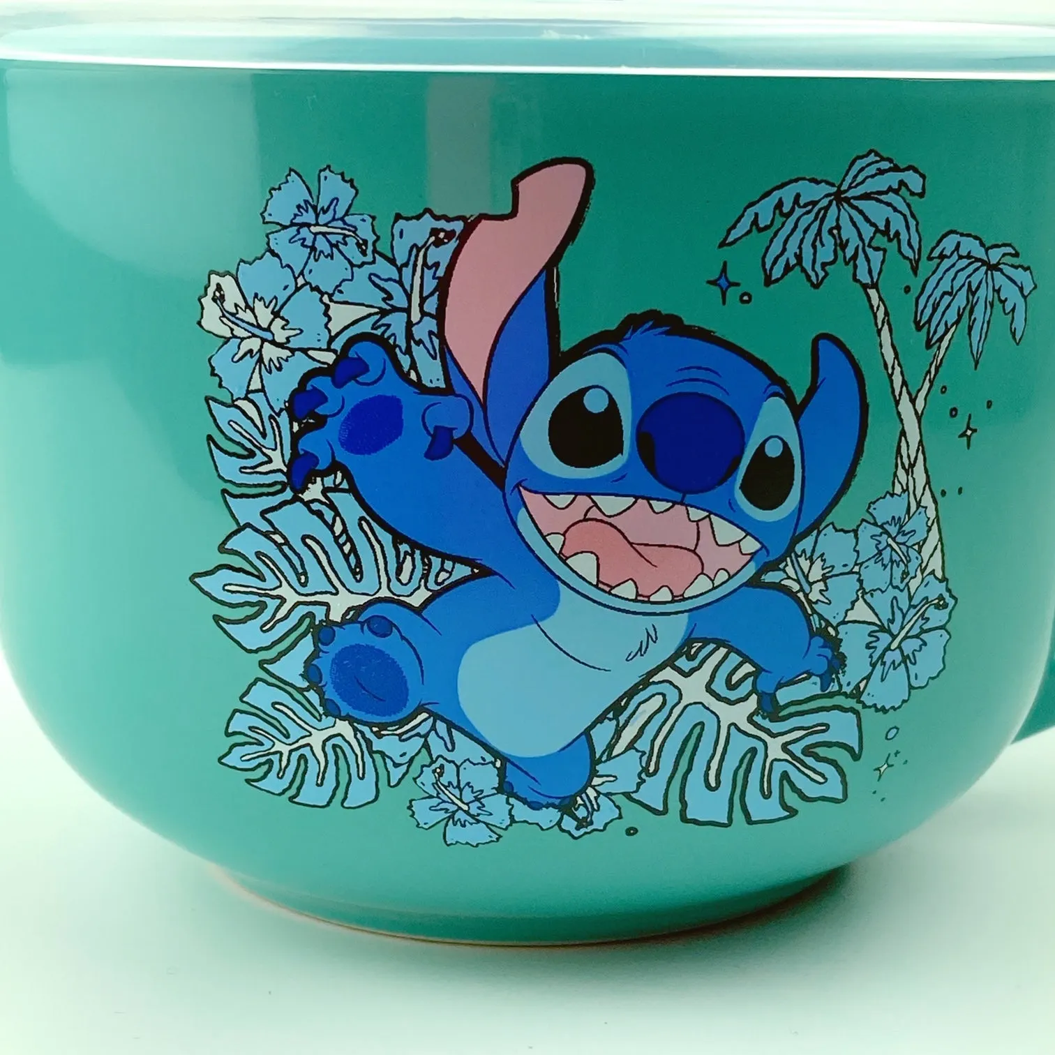 Disney Stitch Ceramic Soup Mug with Pressure Release Lid 24 OZ