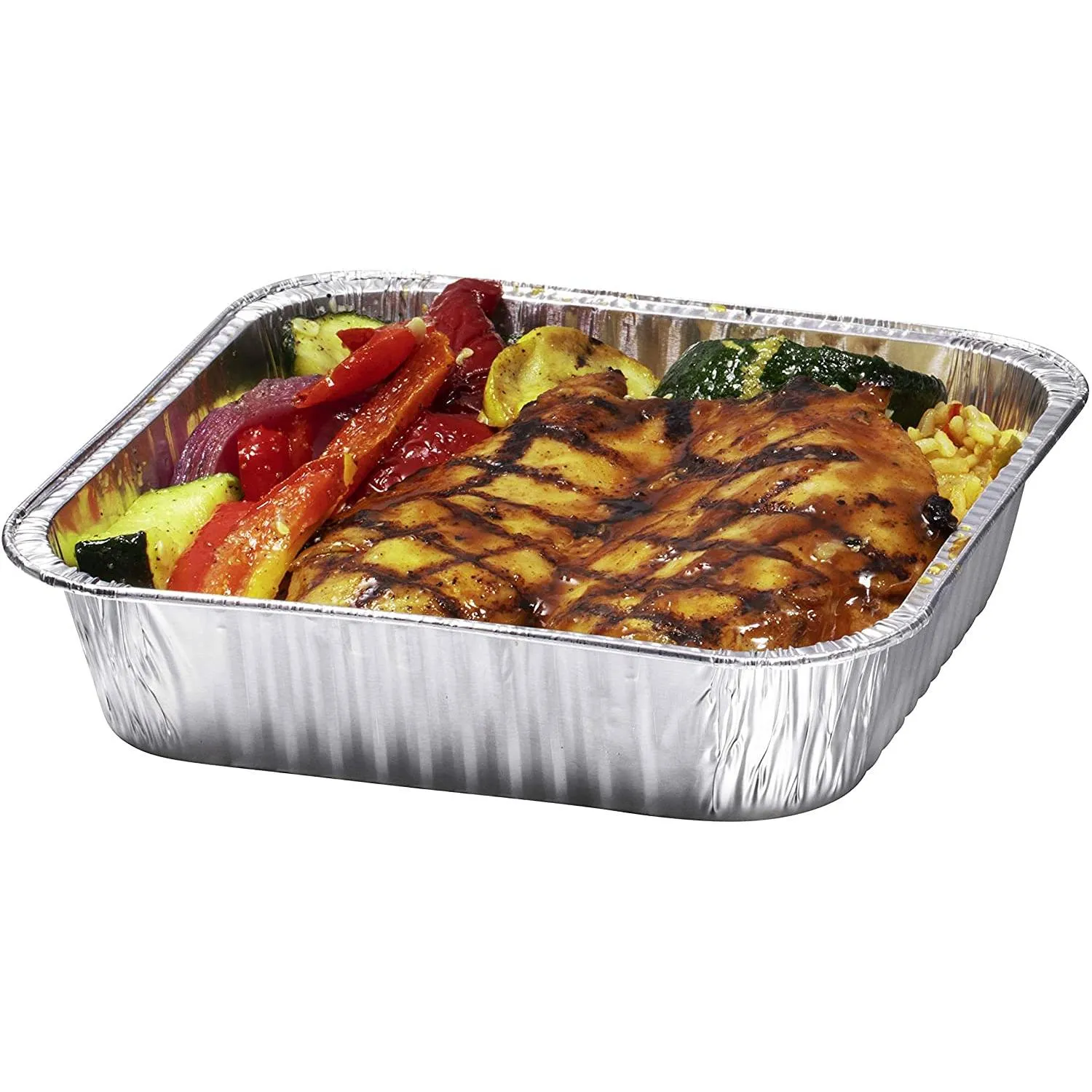 Disposable Aluminum 8" Square shallow Cake Baking Pan