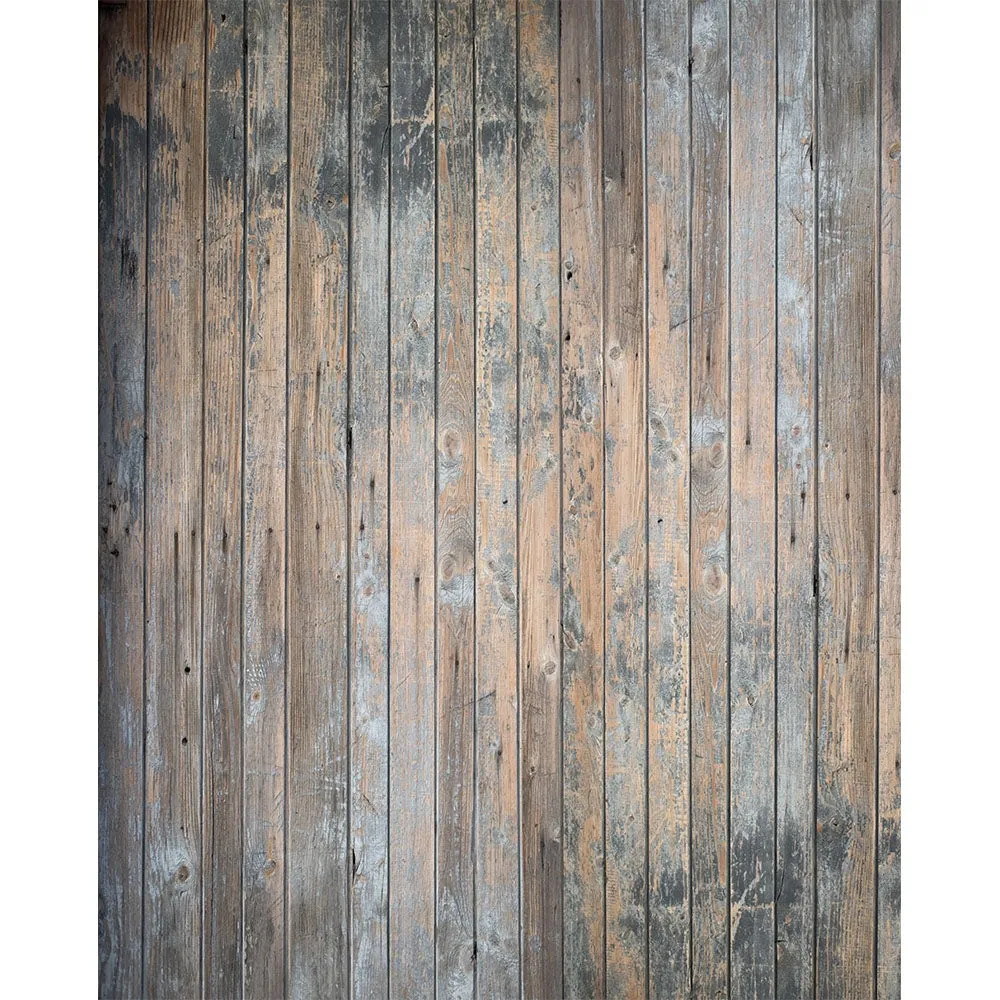 Distressed Barn Planks Printed Backdrop