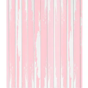 Distressed Coral Planks Printed Backdrop