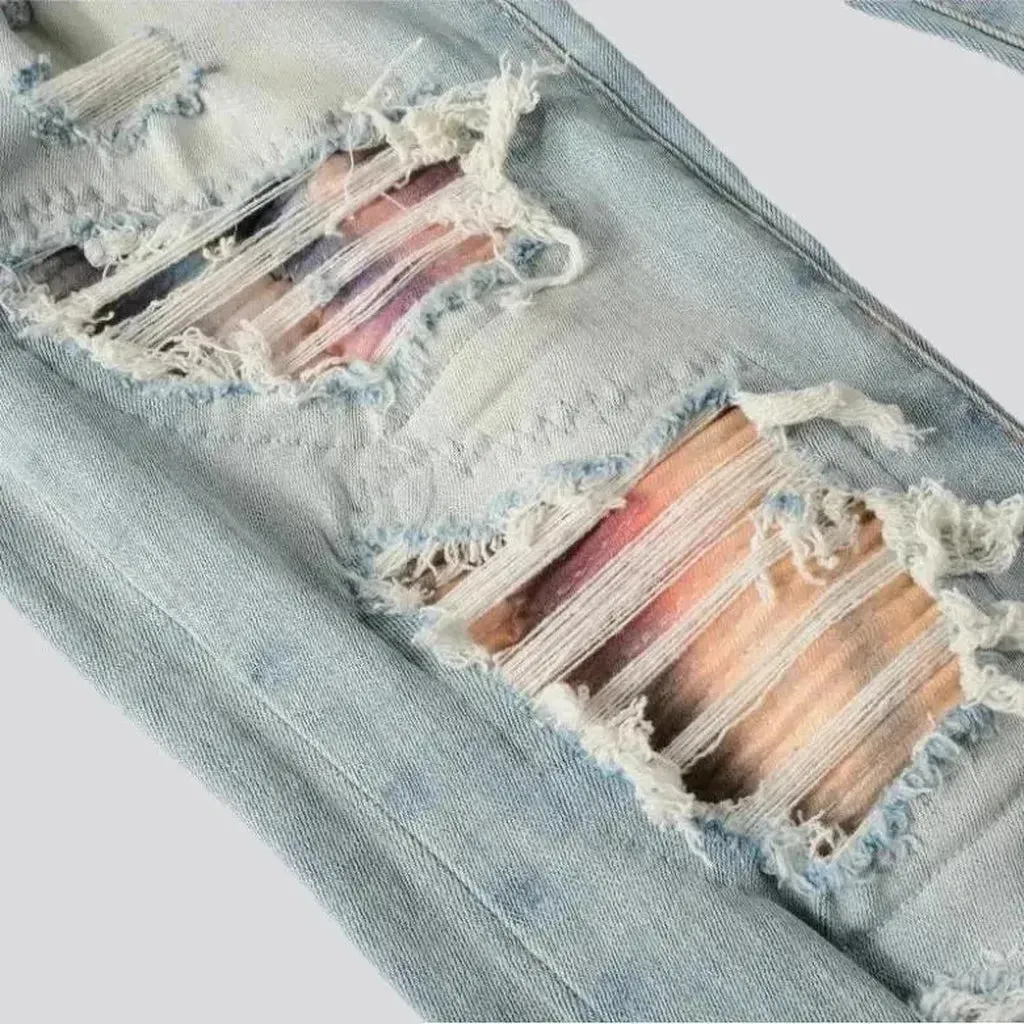 Distressed skinny jeans
 for men