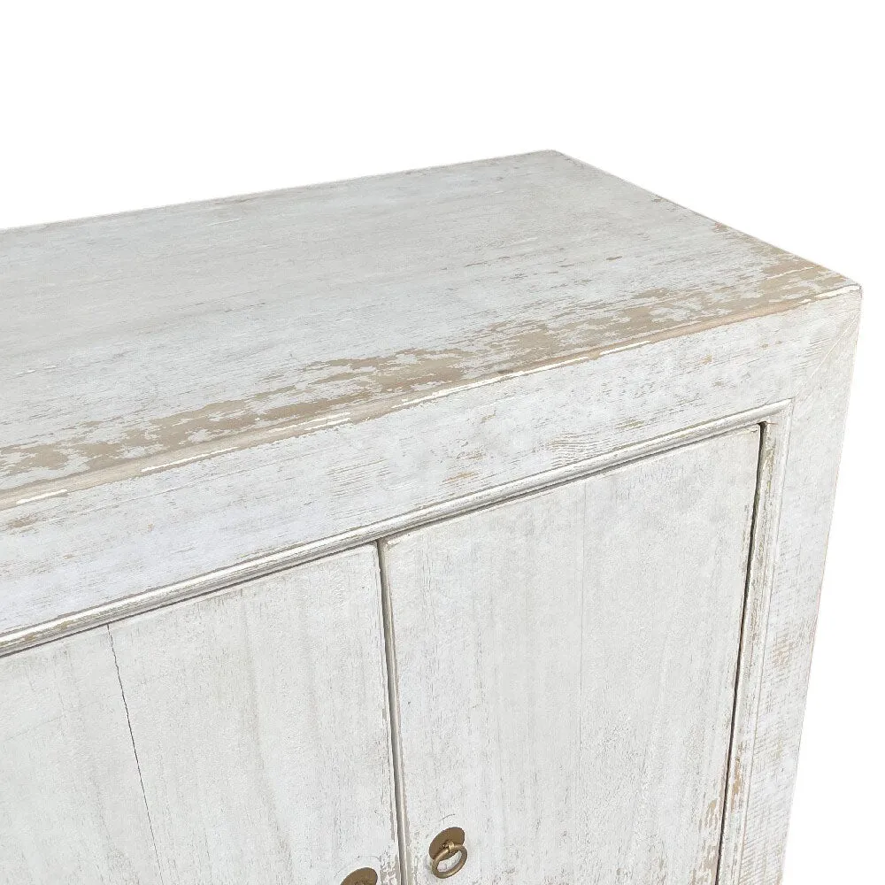 Distressed Wood 6-Door Sideboard