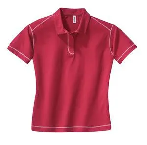 District Threads - Ladies Pima-Tek Sport Shirt with Contrast Stitching.  DT216