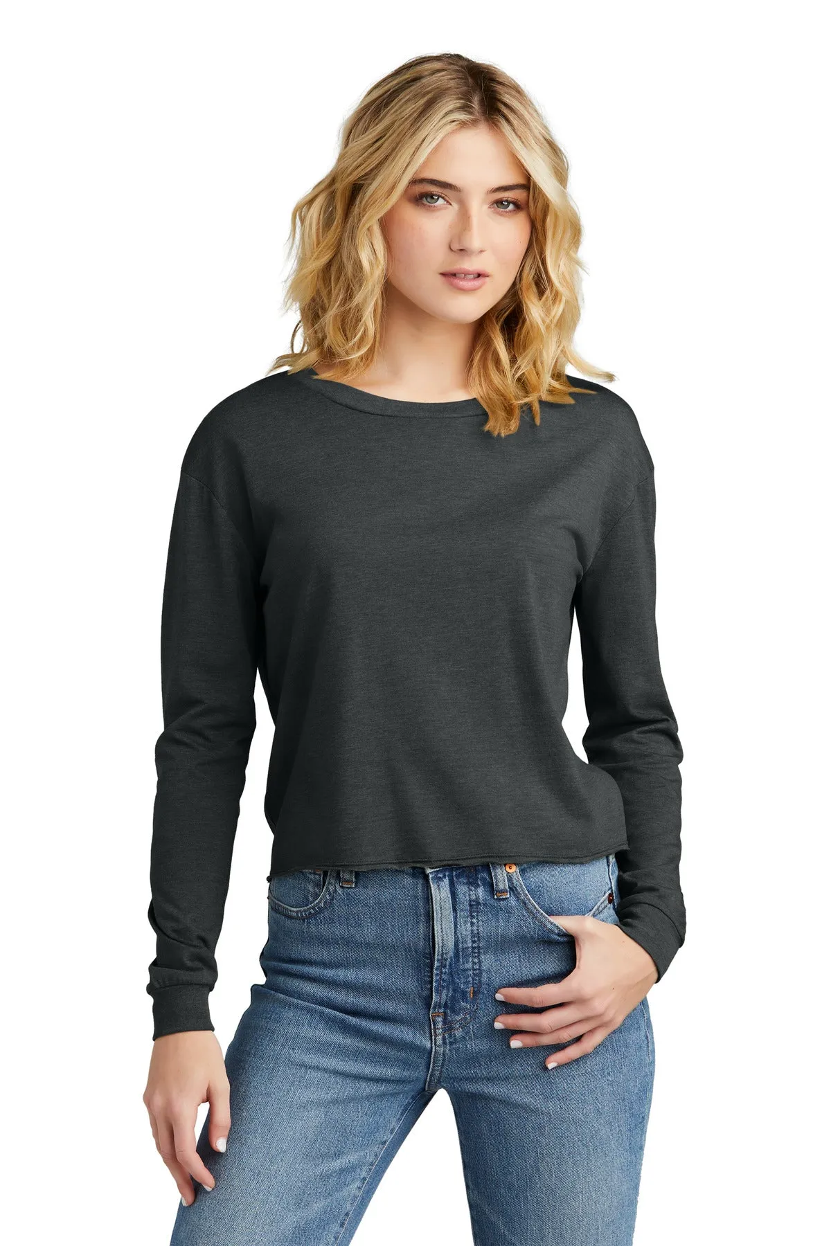 District Women's Perfect Tri Midi Long Sleeve Tee DT141