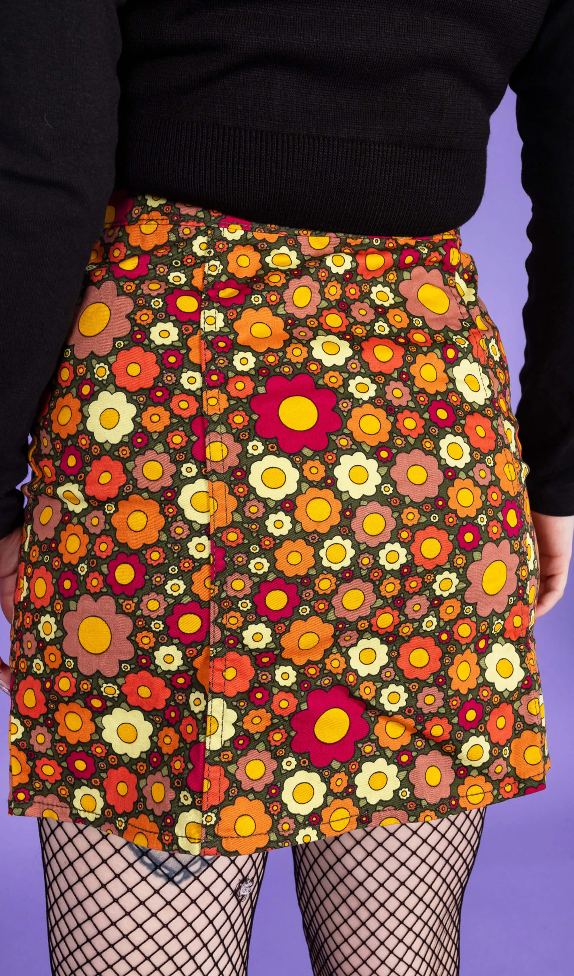 Ditsy Floral A Line Skirt