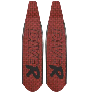 DiveR Innegra Red Long Blade Fins