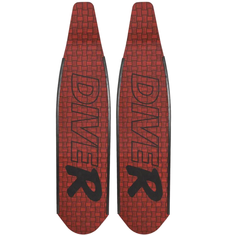 DiveR Innegra Red Long Blade Fins