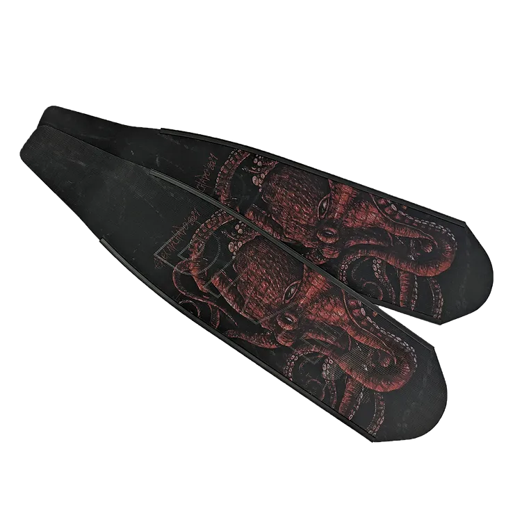 DiveR Wild Red Octopus Long Blade Fins