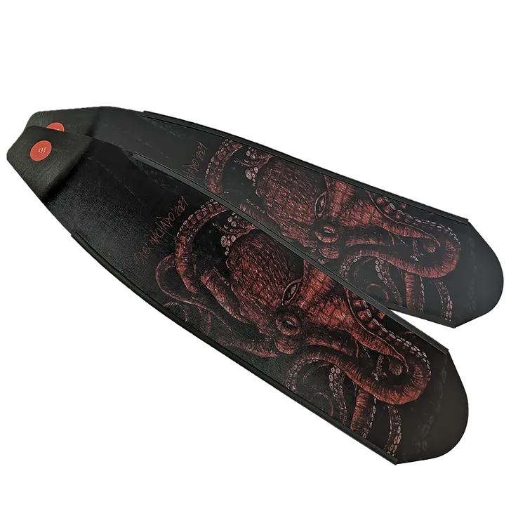 DiveR Wild Red Octopus Long Blade Fins