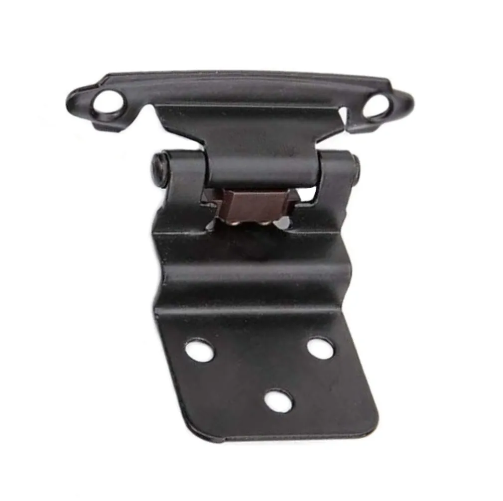 Diversa 3/8" Inset Matte Black Cabinet Hinges (Pair)