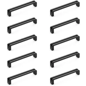 Diversa Limited Edition Matte Black 5" (128mm) Reveal Cabinet Drawer Pull - 10 PACK