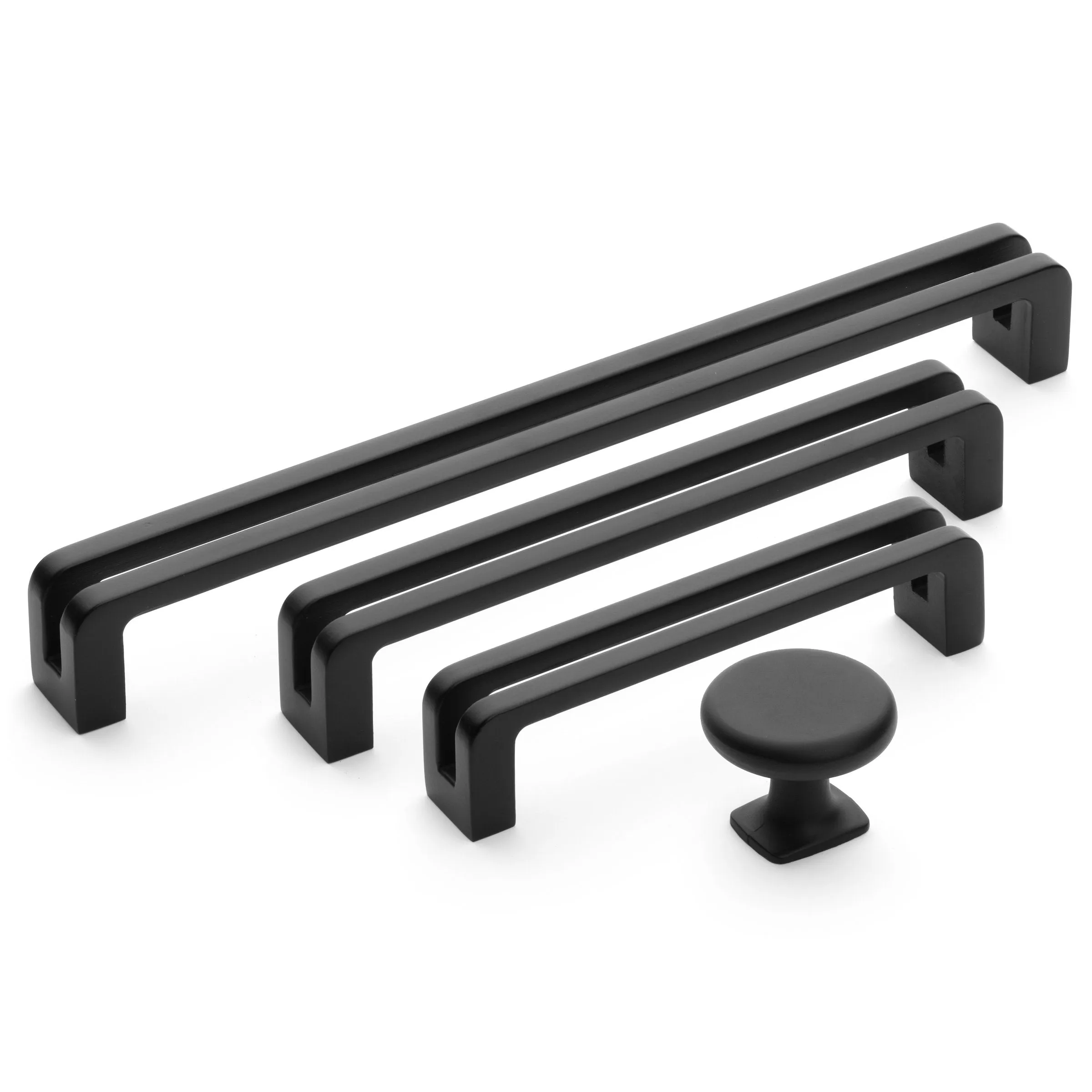 Diversa Limited Edition Matte Black 5" (128mm) Reveal Cabinet Drawer Pull - 10 PACK