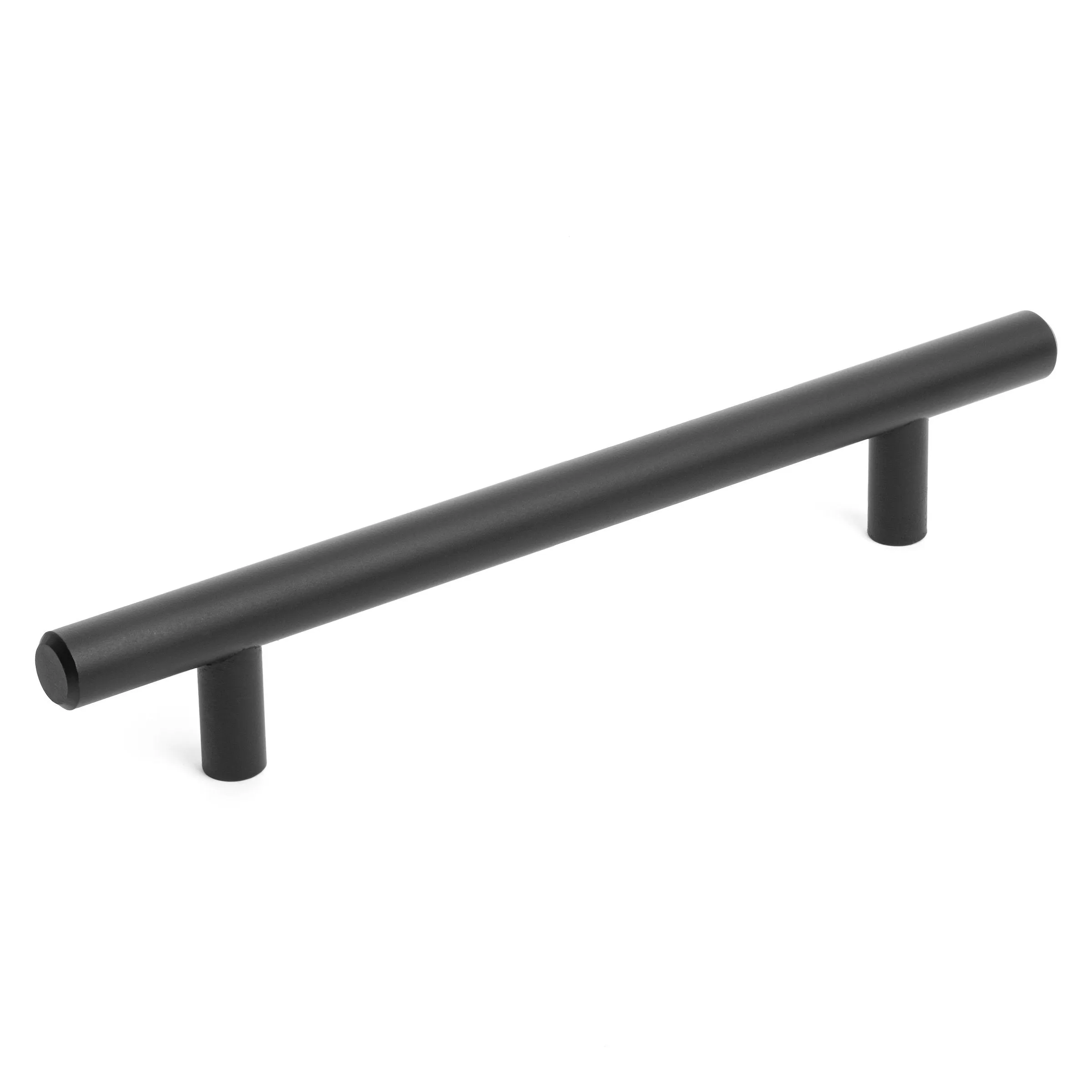 Diversa Matte Black Euro Style 5" (128mm) Cabinet Bar Pull - 10 PACK