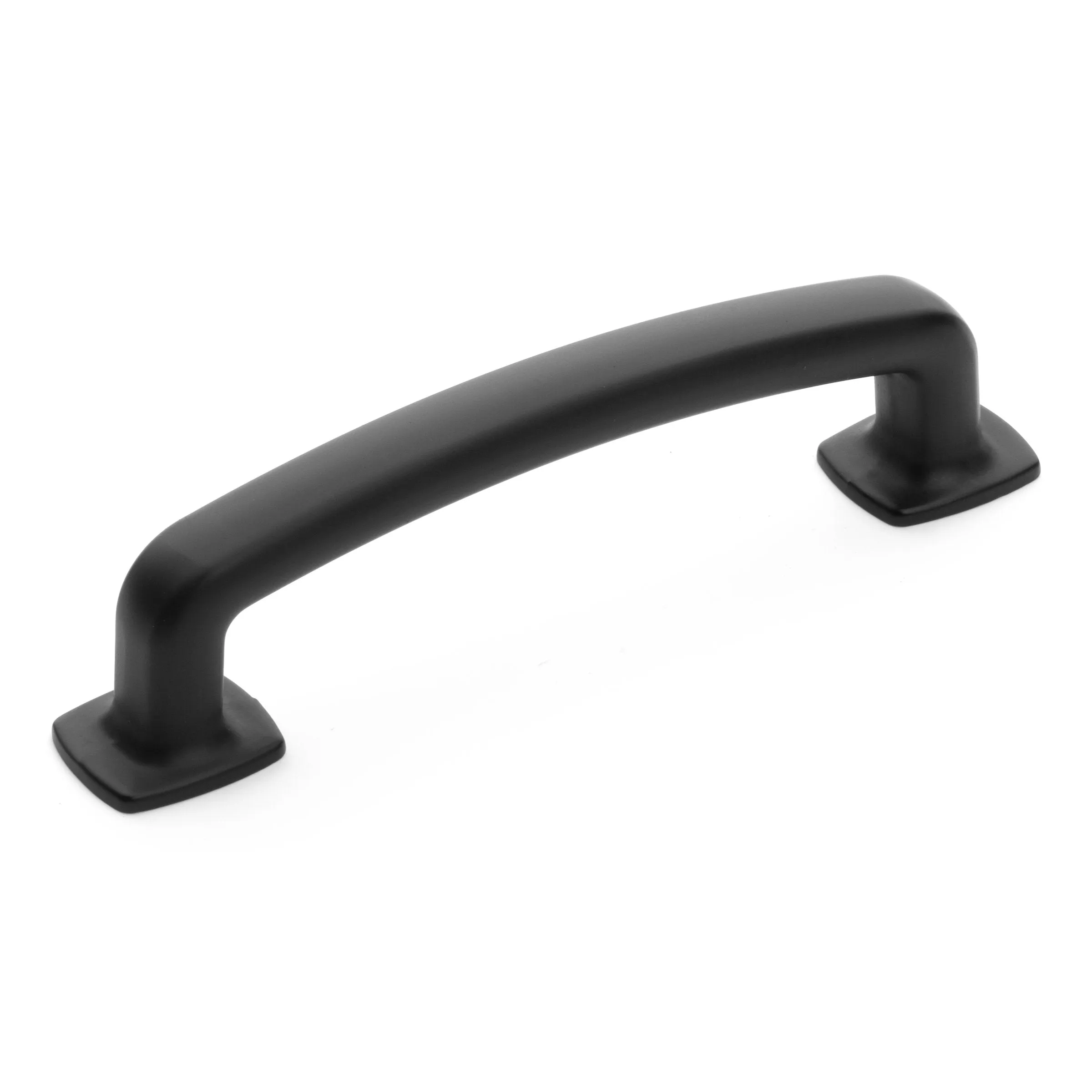 Diversa Matte Black Trinity 3-3/4" (96mm) Cabinet Drawer Pull - 10 PACK