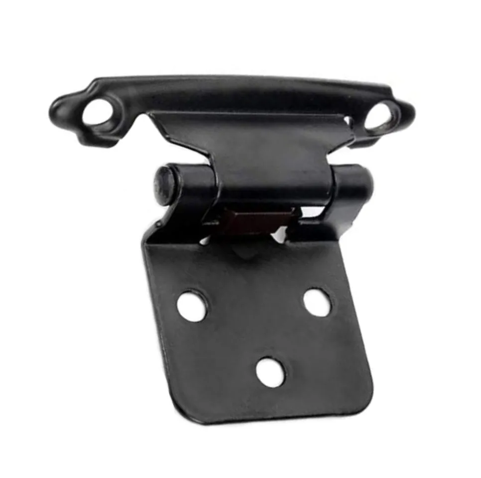 Diversa Variable Overlay Matte Black Cabinet Hinges (Pair)