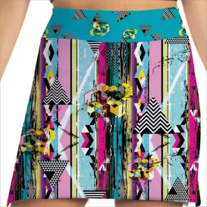 DIVERSITY GEOMETRIC PRINT SKORT