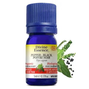 Divine Essence Organic Black Pepper Oil (5ml)