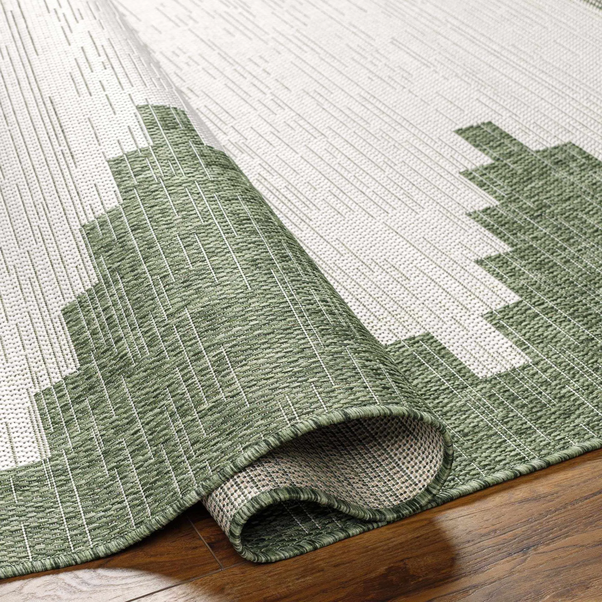 Djugun Green Indoor & Outdoor Rug