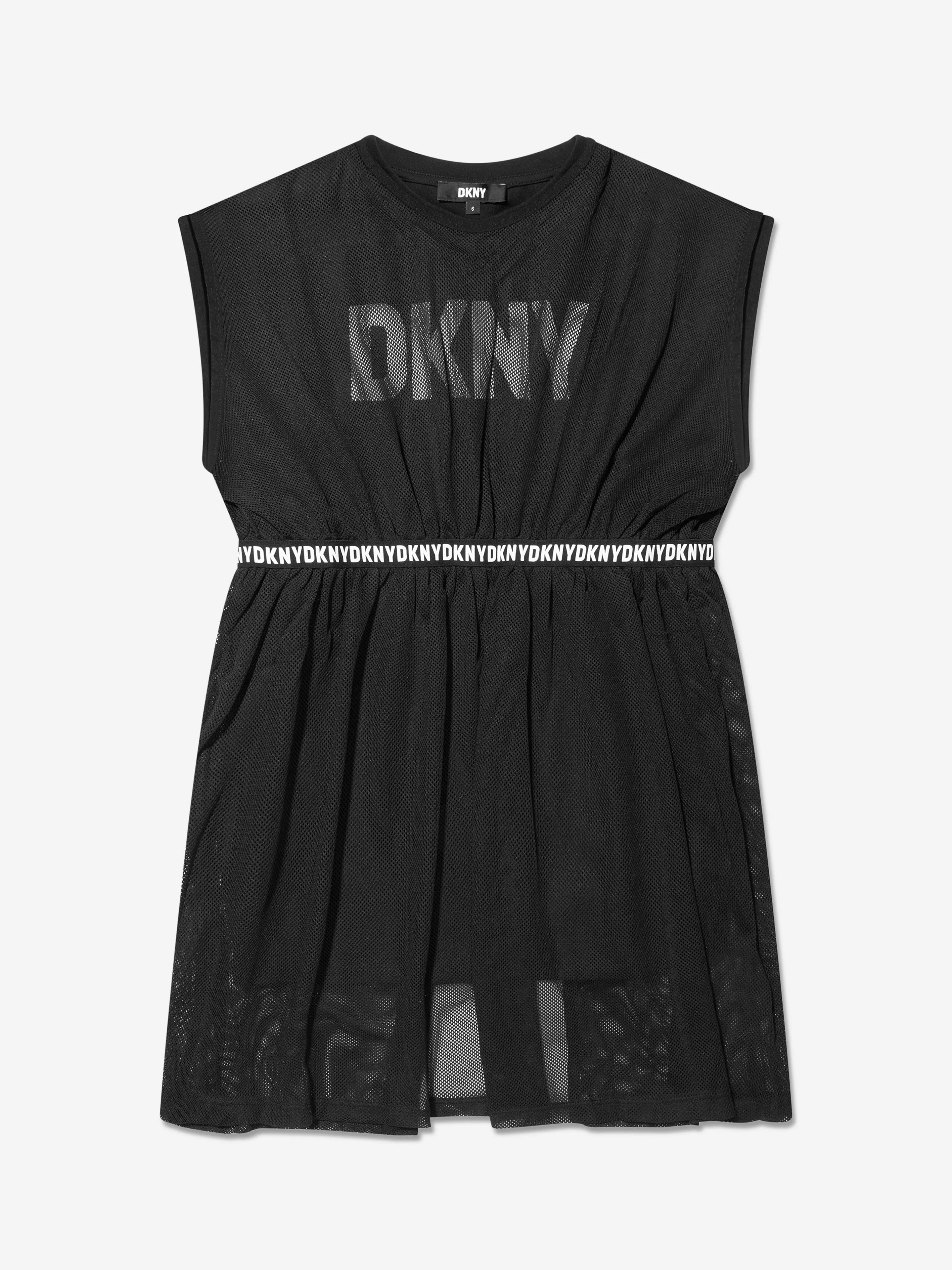 DKNY Girls 2-In-1 Milano Dress in Black