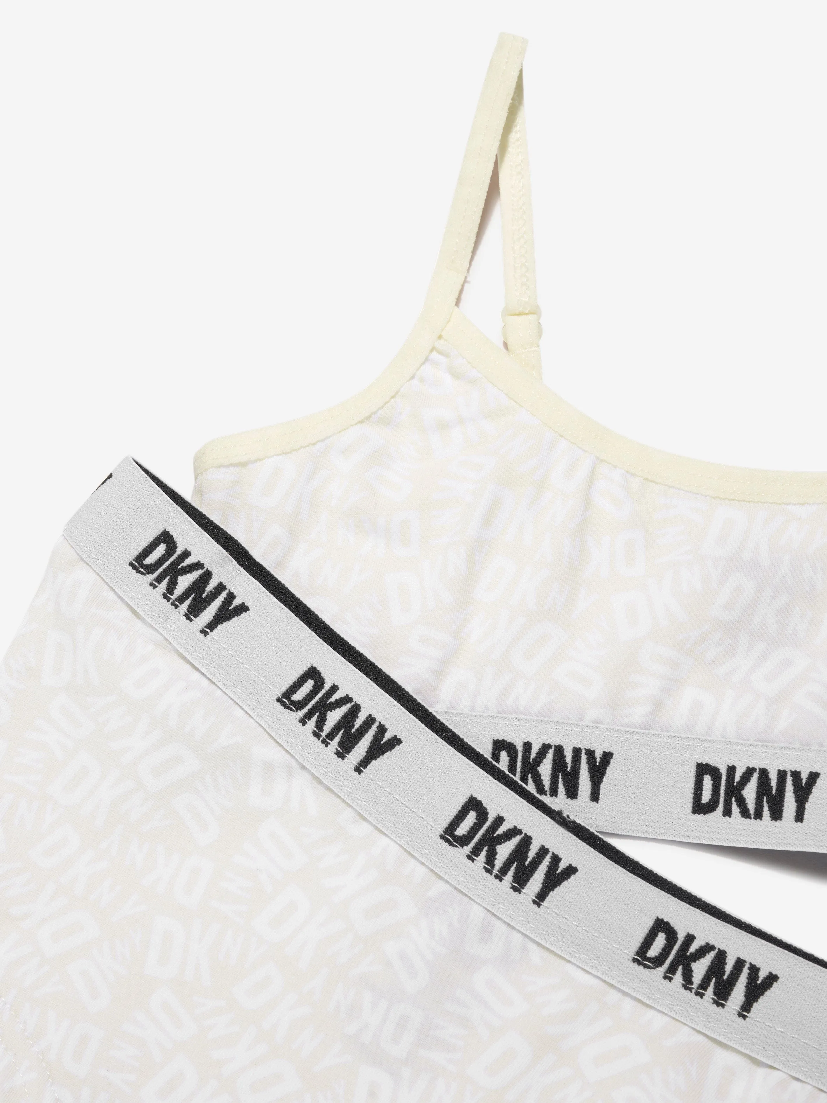 DKNY Girls Training Bra And Knickers Set in Ivory